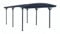 Aileenstore Design Carport London Aluminium Doppelstegplatten Beschichtung gegen UV-Strahlung, Farbe wählen:Grau