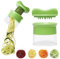 Coupe Légumes Spiraliseur de Légumes, Spaghettis de Légumes Spiralizer Manuel Multifonction pour Tagliatelles de Courgette Carotte Concombre – Lames Acier Inoxydable