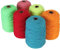 Zerodis Tuftinggarn, 6 Rollen, Schrumpffreies, Fluoreszierende Farbe, 400 Meter je 8 Teile, Teppich-Strickgarn für Heimwerker