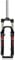 ZFF MTB Suspension Fork 26 Inch Mountain Bicycle Front Fork 100mm Travel Aluminum Alloy Mechanical Fork 1 1/8 Straight Tube Shoulder Control QR 9mm Disc/V Brake (Color : Black 26in, Size : RED)