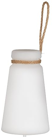 FHL easy! | Akku-Tischleuchte Bruno | Mit Fernbedienung | Helligkeit 3-Stufen-Dimmbar | RGB Stufenlos | Leuchtdauer bis 15h | 1x LED 0,6 + 0,5 Watt | 50 Lumen - 3000 Kelvin | Weiß | 850292