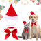 Hund Weihnachtsmütze, Weihnachtskostüm für Hunde und Katzen, Haustier Weihnachten Kostüm Zubehör, Haustier Stirnband Weihnachtsmütze für Katzen Hunde, Einstellbare Größe Haustier Hut