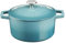 Cooks Professional 20cm Cast Iron Casserole Dish 2.8L with Lid & Handles | Colourful Modern Design Enamelled Cooking Pan Pot | Suitable For All Hobs Inc Induction | Oven & Grill Safe | Teal
