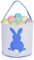 Zkaoai Osterkörbchen Mit Henkel, Osterhasen Taschen Kinder, Ostern Tragetasche, Osterhasenkörbe, Osterkorb Kinder, Osternester zum Befüllen, Oster Geschenktüten für Kinder Ei Jagd Party Dekoration