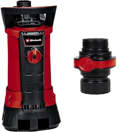 Einhell Schmutzwasserpumpe GE-DP 6935 A ECO (690 W, max. 17500 l/h, bis 35 mm Fremdkörpergröße, Aquasensor mit 3 automatischen Sensorstarthöhen, Dauermodus, inkl. Universalanschluss & Schnellverbinder