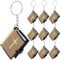 SEWACC Lot de 10 mini porte-clés bibliques - Porte-clés religieux Jésus - Petit pendentif de la Sainte Bible - Pour baptême