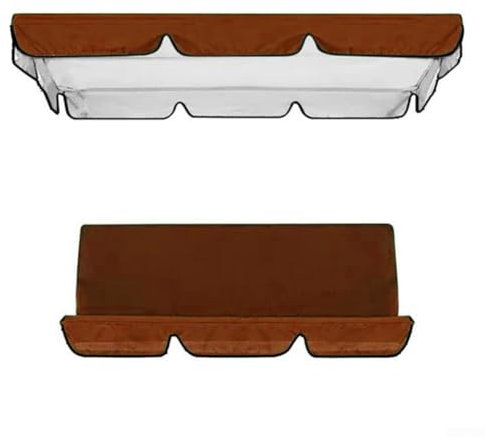 JINSBON Ersatz-Set für Gartenschaukeln, Ersatz-Schaukel-Set, 3 Sitzbezüge + Schaukelüberdachung, hält Wetterbedingungen stand (, 164 x 114 x 15 cm)
