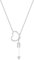 JewelryWe Herz Pfeil Halskette Damen: Edelstahl Einzigartige Kette mit Amors Pfeil durch Herz Anhänger Verstellbare Liebe Choker Halskette für Frauen Mädchen Silber
