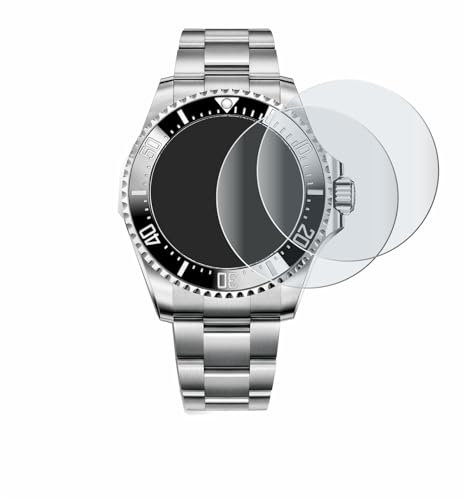 BROTECT Full-Cover Schutzfolie Matt für Rolex Sea-Dweller Deepsea (44 mm) (2 Stück) - Full-Screen Displayschutz-Folie, 3D Curved, Anti-Reflex