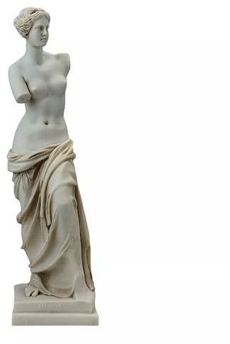 Aphrodite Venus de Milo Griechische Göttin Statue Skulptur Museum Kopie Grau 31,5 cm