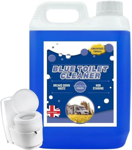 BLUE Toilet Rinse 5 Litres Disinfectant Bottles | For Caravans, Motorhome & Portable Toilets