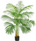 Palmier Artificiel Arnusa en Pot 150cm, Plante Artificielle Areca Interieur, Arbre Artificiel Décorative pour Salon Balcon Chambre Bureau (Pot Noir, 150cm)