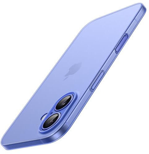 JETech Ultra Slim Case for iPhone 16 6.1 Inch, Camera Lens Full Protection, Lightweight Matte Finish PP Hard Minimalist Cover (Ultramarine)