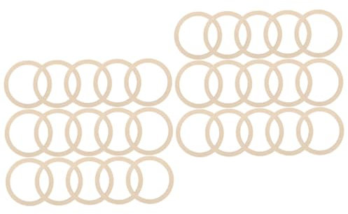 DIYEAH 200stücke Diy Holzring Ringe Für Kränze Und Runde Holzrahmen Für Wanddekoration Vielseitige Bastelprojekte Und Kreative Handarbeiten