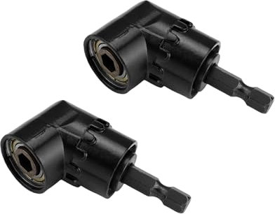 PARFCO Renvoi D'angle Visseuse 2 Pièces 105 Degrés Multifonction Angle Droit Pilote, Foret à Angle Droit, Porte-Embout Tournevis, pour Perçage Dans Espaces Étroits Renvoi D'angle