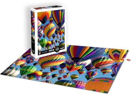 Calypto 3907109 Heißluftballone, 1000 Teile Puzzle mit Soft-Touch, farbenfrohes Puzzlemotiv mit samtiger Oberfläche, für Erwachsene und Kinder ab 9 Jahren, Nachauflage