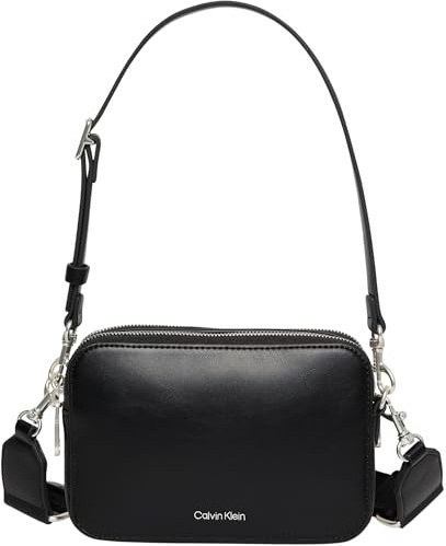 Calvin Klein Damen Crossbody Bag Tasche Webbing Double Strap mit Schulterriemen