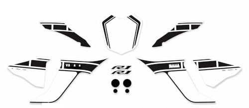 Motorrad Kraftstofftank Aufkleber Für Ya&maha YZF-R1 YZF R1 2015–2019 Motorradteile, Verkleidungsaufkleber, Komplettes Fahrzeug-Reflexionsaufkleber-Set