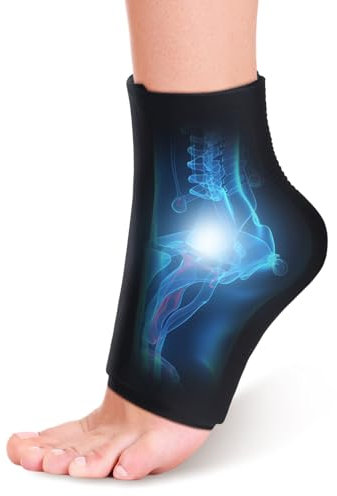 beister Knöchel-Fuß-Eisbeutel kühlmanschette fuß Knöchelschiene für Achillessehnenentzündung, für Kältepackung Knöchelverstauchung bei Plantarfasziitis, Schwellung Gel-Eisbeutel