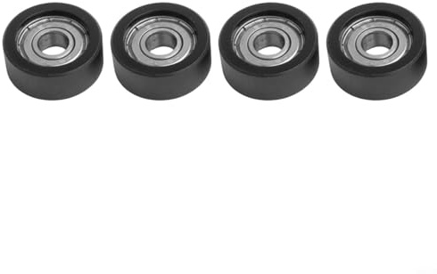 Zilimontt Rudermaschinen-Sitzräder Ersatzrollen mit Kugellagern, 27 mm Durchmesser, 8 mm Innenbohrung, 11 mm Höhe, strapazierfähiges Nylon und Hartstahl für glatte und