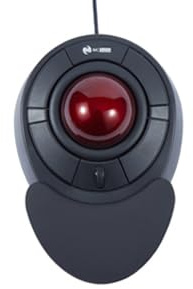M MC Saite Wired Ergonomic Trackball Mouse, Programmable Roller Ball Mice, Tilt Scroll
