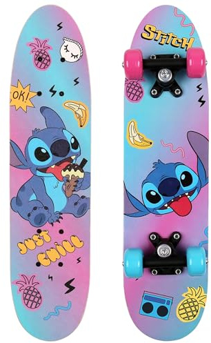 Disney Stitch Holz-Skateboard, 61 cm, 20–50 kg