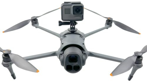 ReachMall For Mavic 4 Pro Expansion Bracket, PC Camera Mount for Panoramic Sports Cameras and Fill Lights, Black