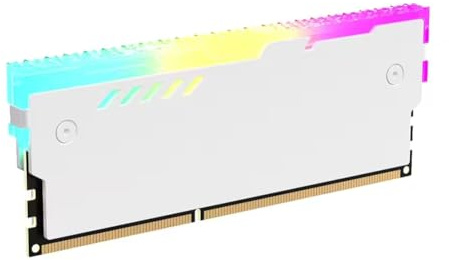 IJSDNVJNDX 5V 3Pin RAM Heatsink Aura Sync DDR4 DDR3 Memory Heat Sink with Thermal Silicone Pad for Desktop Computer PC Memory