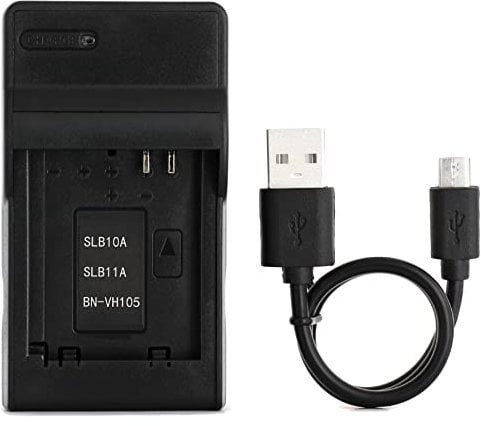 SLB-10A USB Charger for Samsung P800, PL50, PL51, PL55, PL57, PL60, PL65, PL70, SL420, SL502, SL620, SL720, SL820, WB150, WB151, WB2100, WB500, WB550, WB690, WB700, WB710 Camera and More