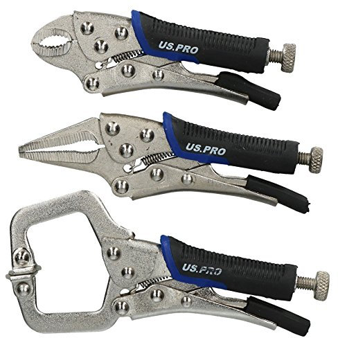 3pc Mini Welding Clamp Pliers Fast Quick Release Fastener C Clamp Long Nose