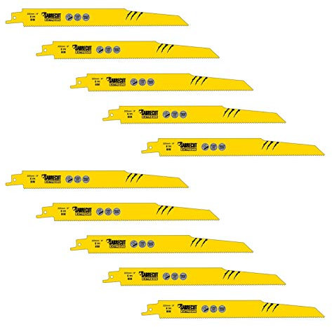 10 x SabreCut SCRS1110DF_10 225mm 6 TPI S1110DF Fast Wood and Metal Cutting Reciprocating Sabre Saw Blades