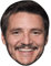 Pedro Pascal (Smile) Maske aus Karton