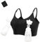 Springcmy Women Hands Free Breast Pump Breast Feeding Pump Pumping Breastpump Maternity Nursing Bra (Black, M)