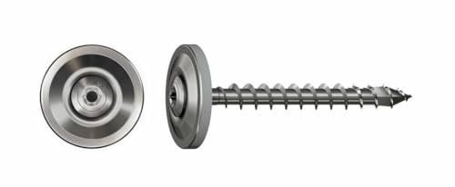 SPAX Spenglerschraube, 4,5 x 25 mm, 75 Stück, Vollgewinde, Linsensenkkopf, T-STAR plus T20, 4CUT, Edelstahl rostfrei A2-4577000450257