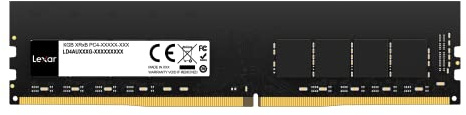 Lexar Barrette mémoire 8Go DIMM DDR4 PC4-25600 (3200 MHz) (Schwarz)