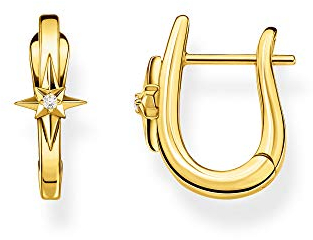 Thomas Sabo Creolen Stern vergoldetes Silber CR654-414-39
