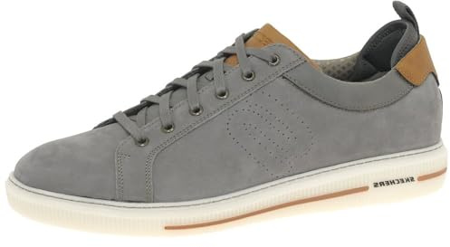 Skechers Pertola Herren Sneaker, Graues Nubuk, 44 EU