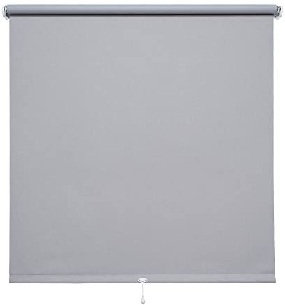 Verdunkelungsrollo Springrollo Schnapprollo Rollo hellgrau Breite 60-200 cm Länge 130 cm Blickdicht Blickschutz (140 x 130 cm)