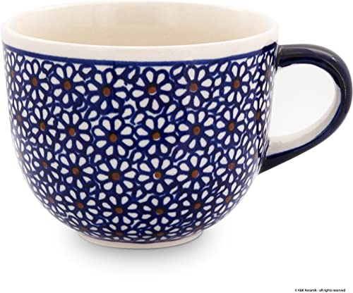Bunzlauer Keramik Mjölkkaffekopp (Kaffekoppar), 0,35 liter dekor 120