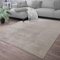 TT Home Teppich Wohnzimmer Kurzflor Anti-Rutsch Rückseite Einfarbiges Design Waschbar, Farbe: Grau, Größe:160x220 cm
