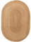Gifiie Jute Teppich, handgewebt aus 100% Jute – ideal für Wohnzimmer, Schlafzimmer und Flur, perfekt als dekoratives. (Natur, Oval-(120X180) cm)