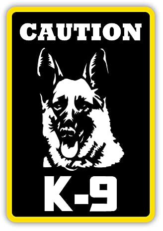 Xlnb. 13cm * 19cm Abnehmbare Aufkleber Vorsicht K9 Autoaufkleber Auto Dekore auf Stoßfänger hinten Fenster (Color Name : PVC A0342, Size : 19x13 cm)