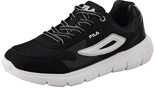 FILA Jumbler 2 Teens, Zapatillas para Correr Unisex niños, Negro Blanco, 37 EU