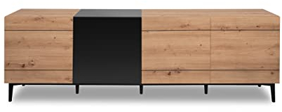 Finori Lowboard Emma, Artisan Oak/Schwarz