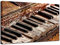 Foto auf leinwand Vintage Klaviertastatur Leinwand Wand Kunst Malerei Ölbild für Zuhause, moderne Dekoration, Dekodruck 30x40cm Kein Rahmen