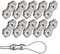 10 Stück Duplex Klemme M5 Seilklemme Drahtseil Clamp 304 Edelstahl Drahtseilklemmen Duplex Clips für 5mm Stahlseil Seil Takelage