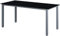 Casaria® Aluminium Gartentisch 8 Personen 190x90x75 cm Höhenverstellbar 5 mm Sicherheitsglas Wetterfest Garten Terrasse Balkon Esstisch Silber Schwarz