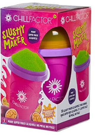 ChillFactor 07954 Passion Fruit Party-Reusable, Homemade Squeeze Cup slushy Maker Kitchen Toys, Pink