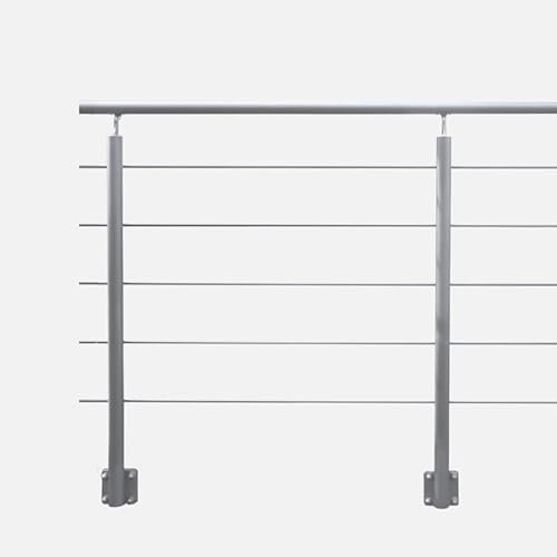 OPALU - Kit garde-corps 2m prêt à poser en aluminium