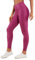 CRZ YOGA Damen Butterluxe Faux Leder Leggings Lederoptik High Waist Sporthose Kunstleder Stretch Workout Sportleggins - 67cm Klassisches Magenta-Lila-Muster 40